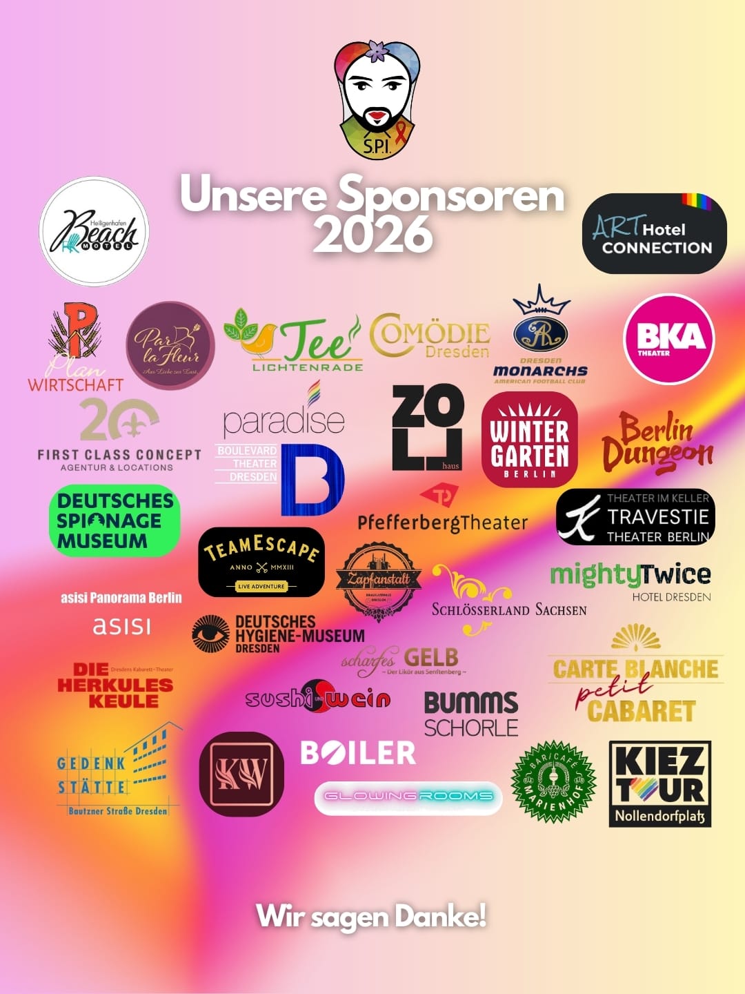 Danksagung zur Charity-Spendenaktion beim Dresdner Tuntenball 2026