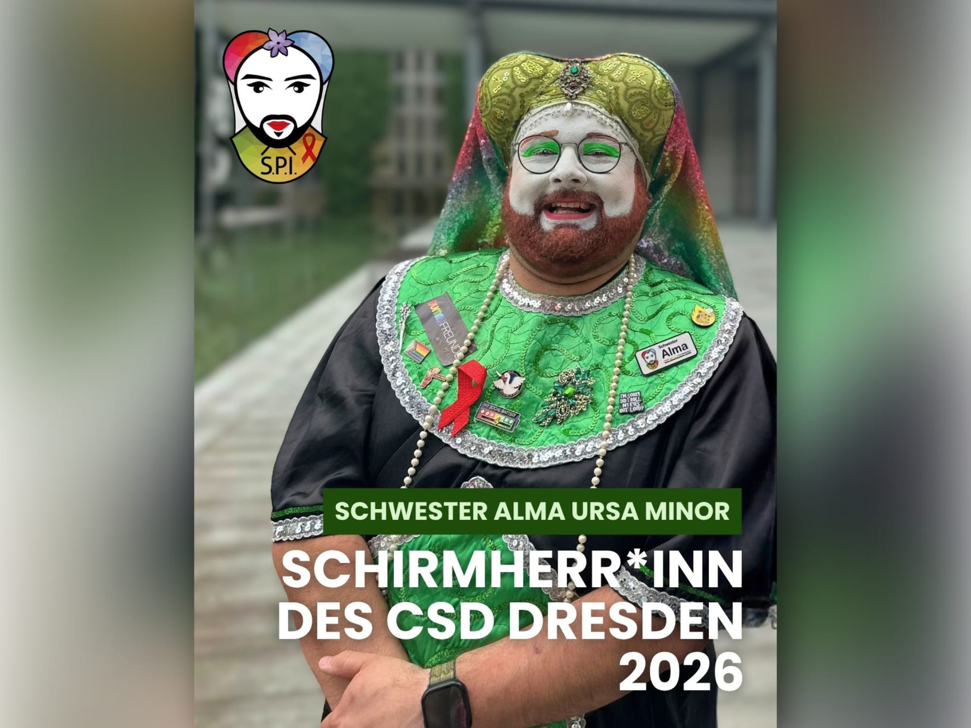 CSD Dresden 2026: Schwester Alma Ursa Minur übernimmt die Schirmherrschaft