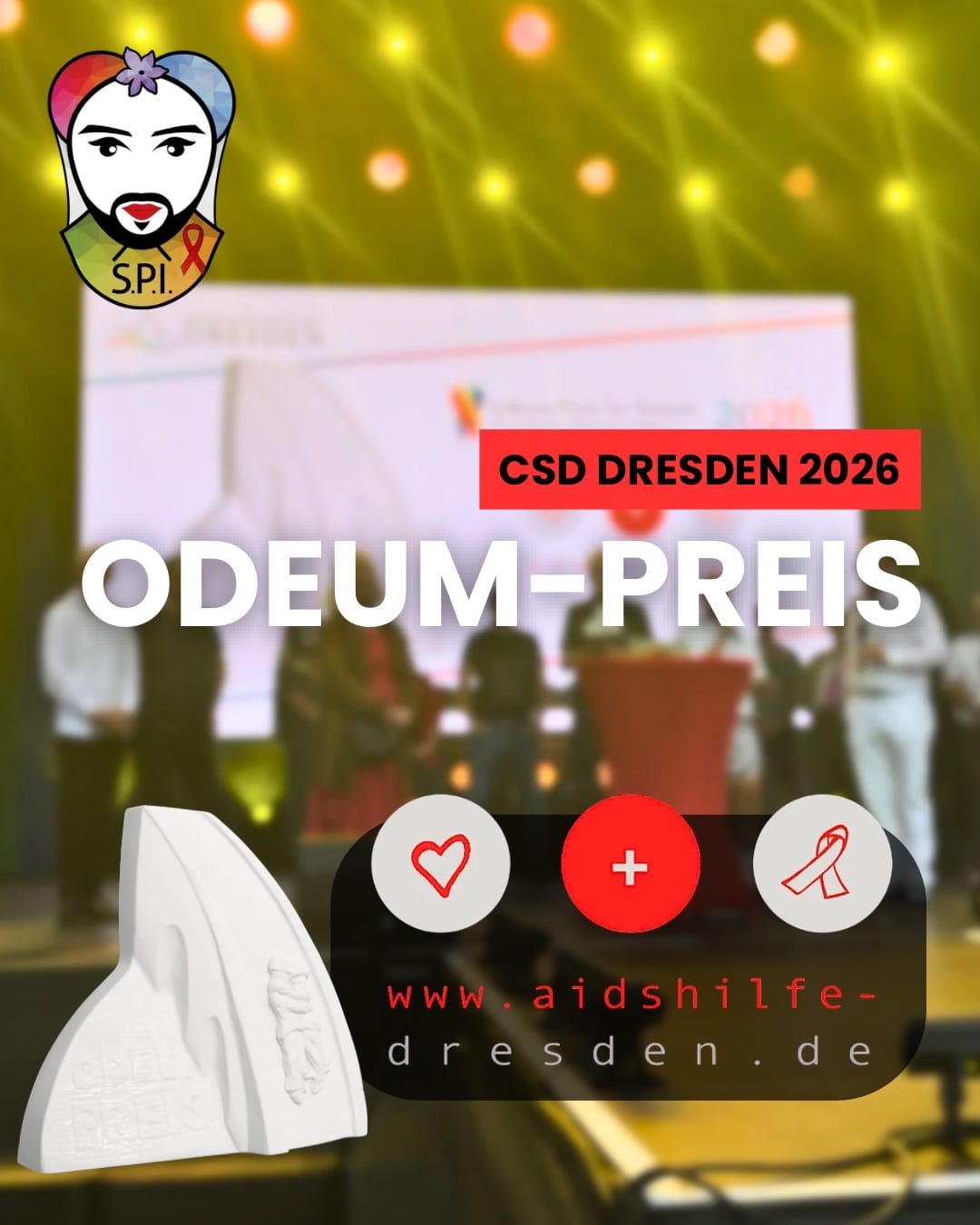 CSD Dresden 2026: Aidshilfe Dresden erhält Odeum-Preis